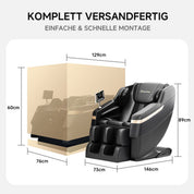 BS-02 2D-Massagestuhl Schwarz