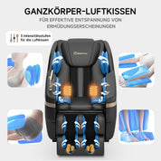 BS-02 2D-Massagestuhl Schwarz