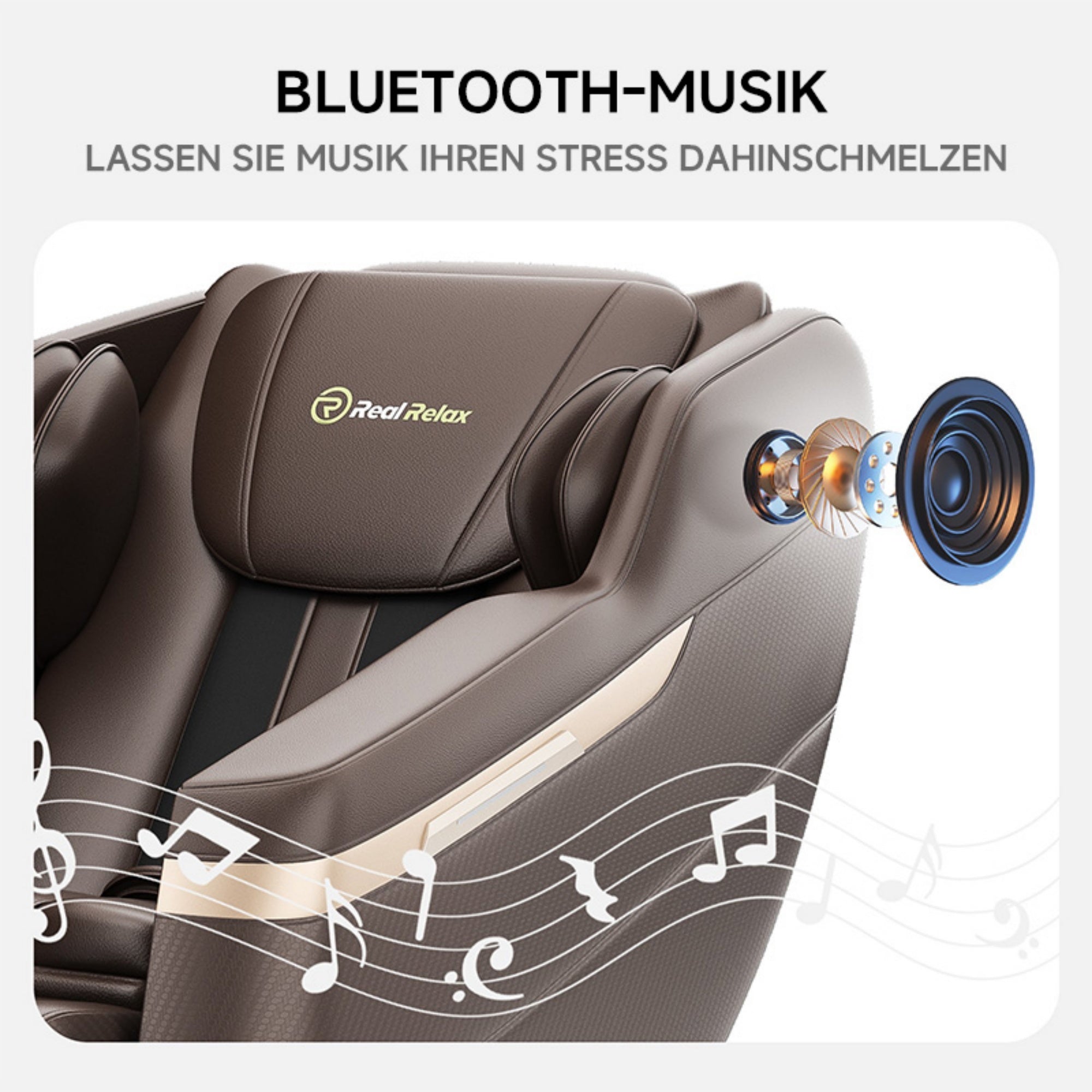 BS-02 2D-Massagestuhl Braun