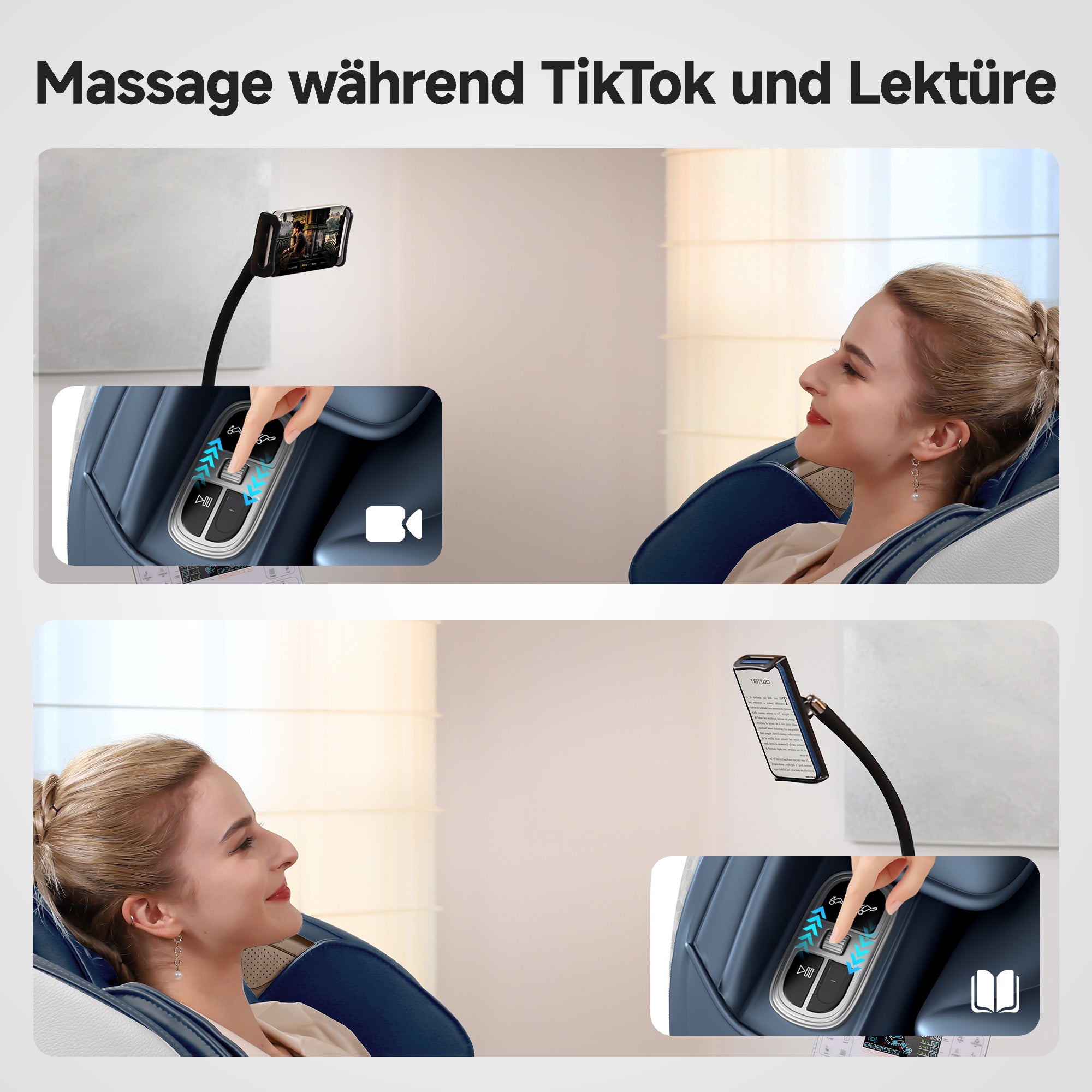 Favor-06 3D-Massagestuhl Blau