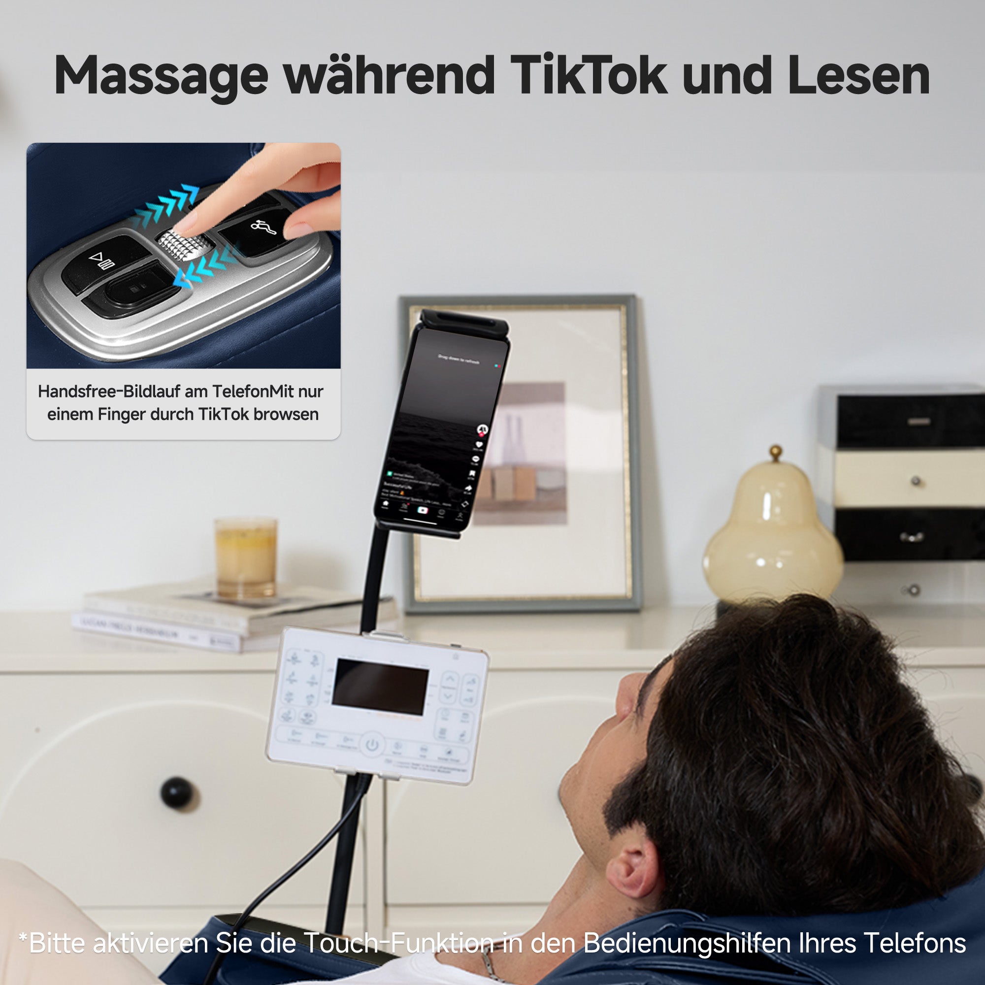 Favor-06 3D-Massagestuhl Blau