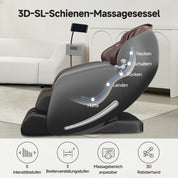 Favor-06 3D-Massagestuhl Braun