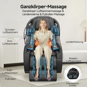 Favor-06 3D-Massagestuhl Schwarz