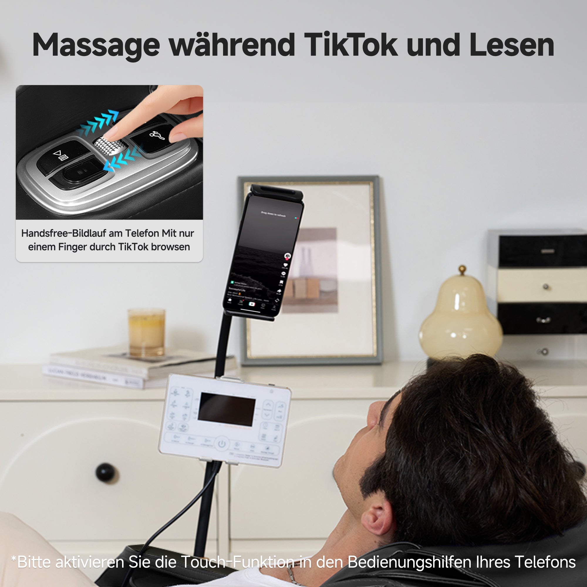 Favor-06 3D-Massagestuhl Schwarz